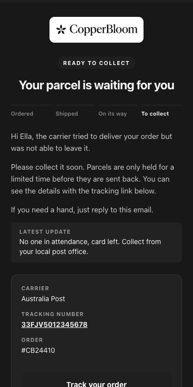 Dark mode email preview